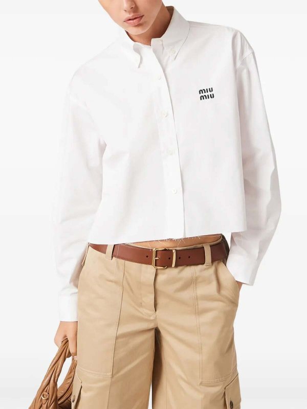 The Best Shops MIU MIU: shirts - Cropped Shirt