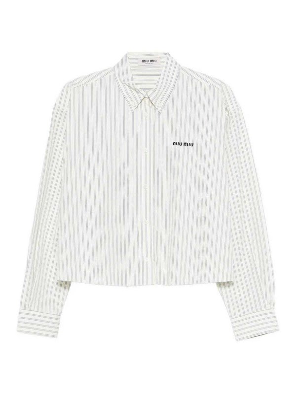 MIU MIU: shirts - Striped Shirt