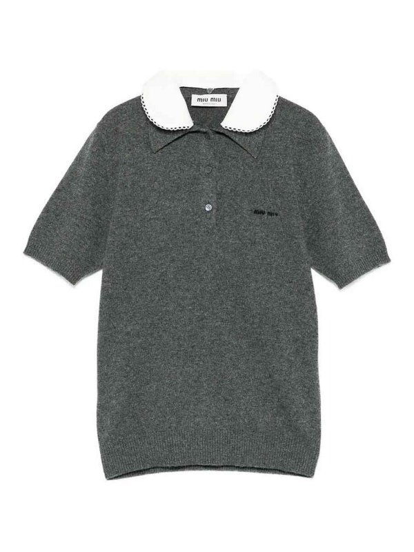 MIU MIU: polo shirts - Polo Neck Sweater
