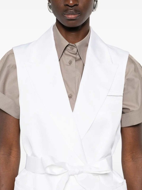 The Best Shops PESERICO: ベスト＆チョッキ - ウェストコート/ジレ - 白