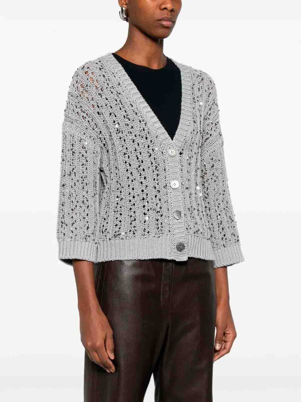 The Best Shops PESERICO: クルーネック - クルーネック - ライトグレー