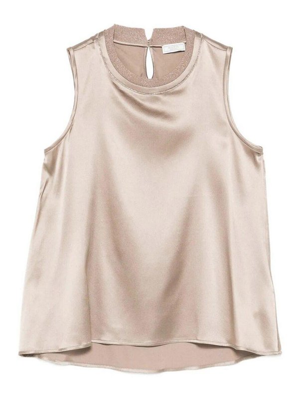 PESERICO: トップス＆タンクトップ - トップ/タンクトップ - ダークグレー