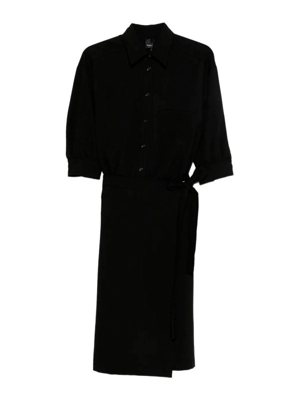 Pinko: ニーレングスドレス - 膝丈ドレス - 黒