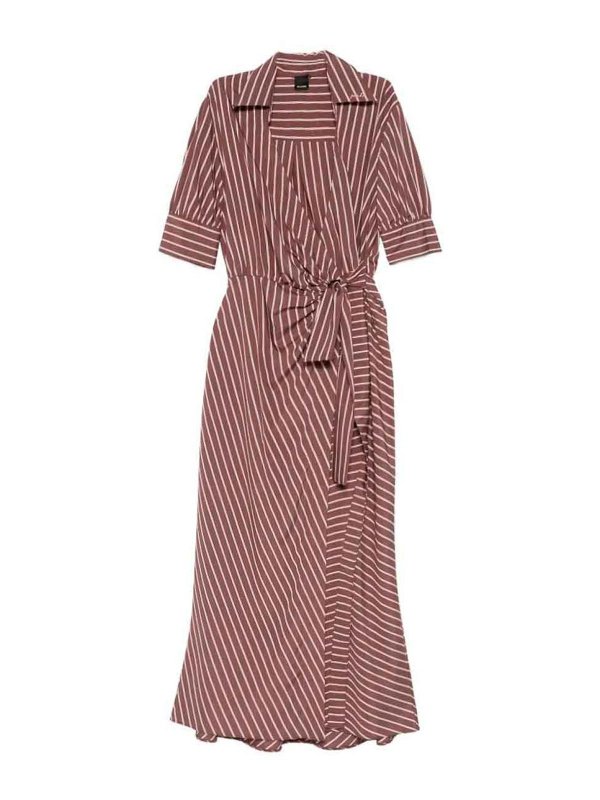 Pinko: Knielange Kleider - Knielanges Kleid - Bunt