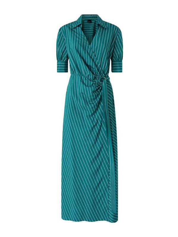 Pinko: Knielange Kleider - Knielanges Kleid - Bunt