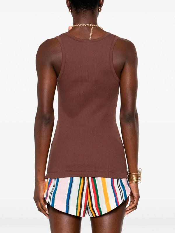 The Best Shops Pinko: Tops y camisetas sin mangas - Top - Marrón