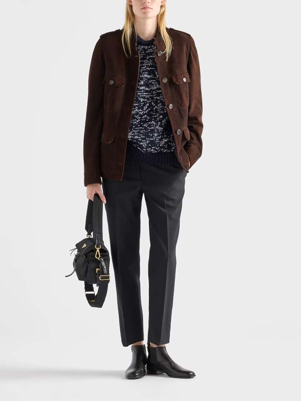 PRADA: leather jacket online - Leather Jacket