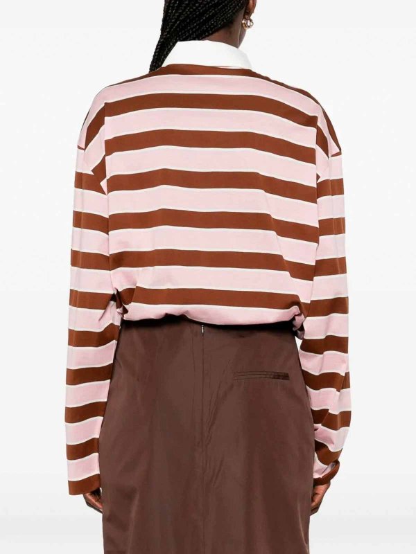 Striped Polo Neck shop online: PRADA