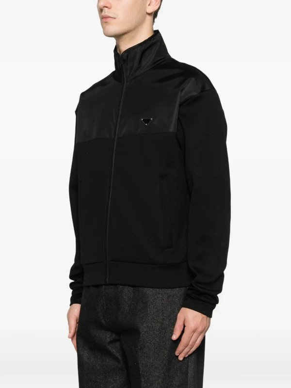 The Best Shops PRADA: casual jackets - Cotton And Re-Nylon Jacket
