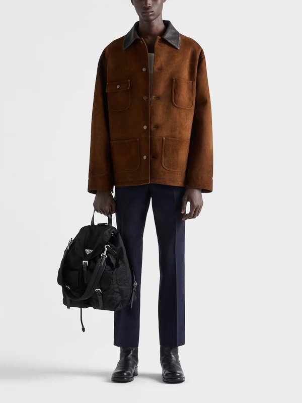 PRADA: leather jacket online - Leather Jackrt