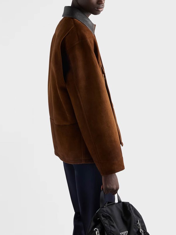 The Best Shops PRADA: leather jacket - Leather Jackrt