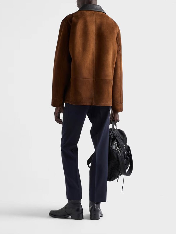 Leather Jackrt shop online: PRADA