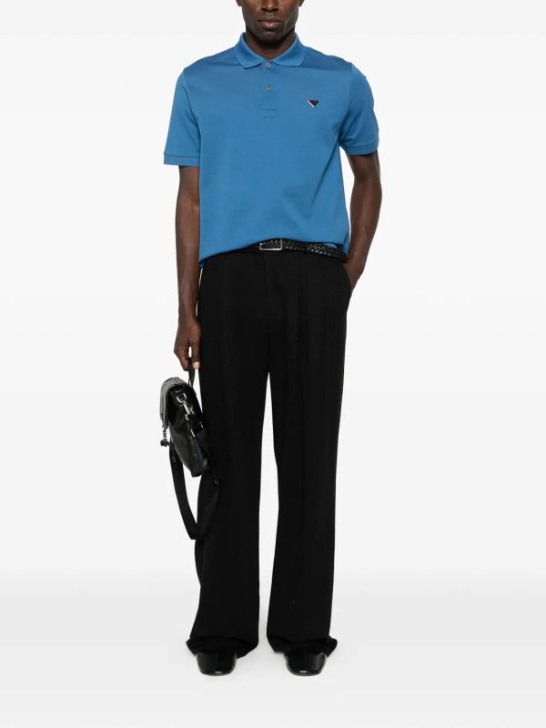 PRADA: polo shirts online - Piquet Polo Shirt