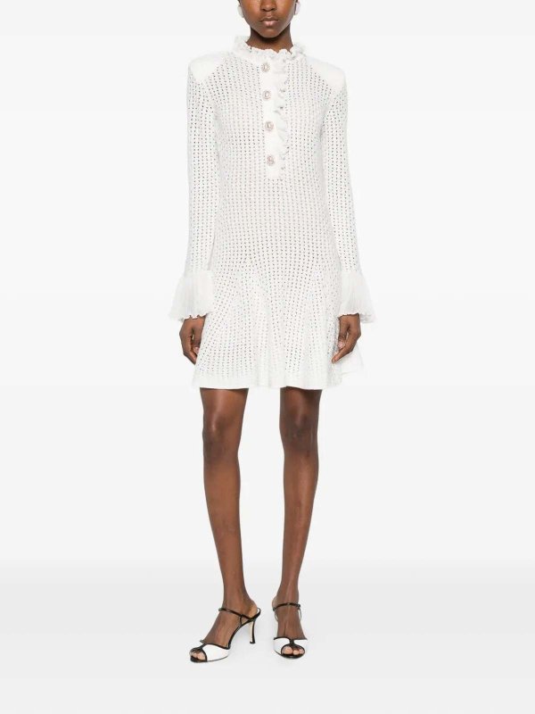 Self Portrait: Kurze Kleider online - Kurzes Kleid - Weiß