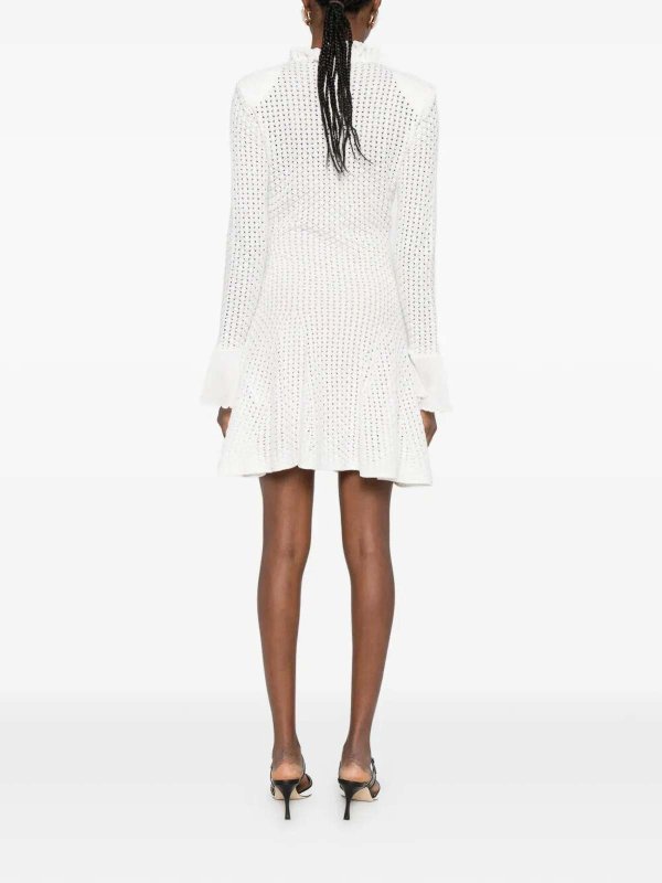 The Best Shops Self Portrait: Kurze Kleider - Kurzes Kleid - Weiß