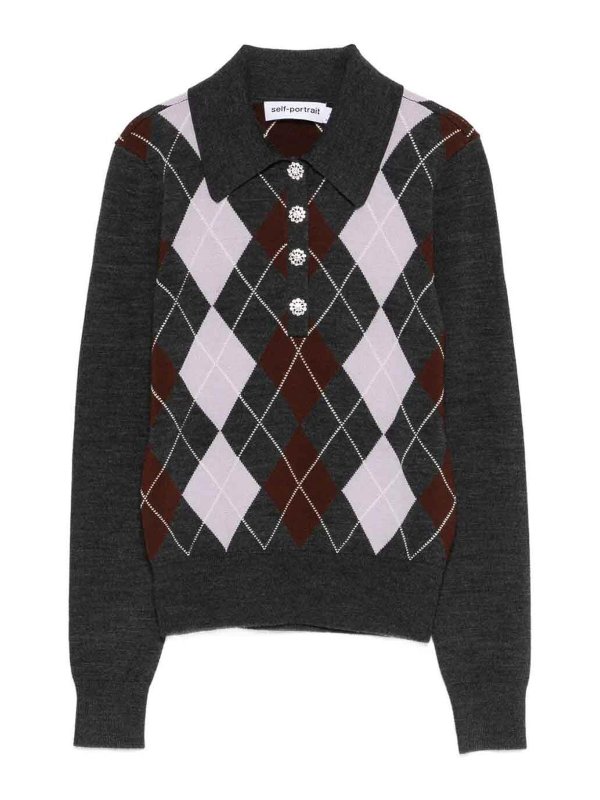 Self Portrait: crew necks - Lightweight Sweater