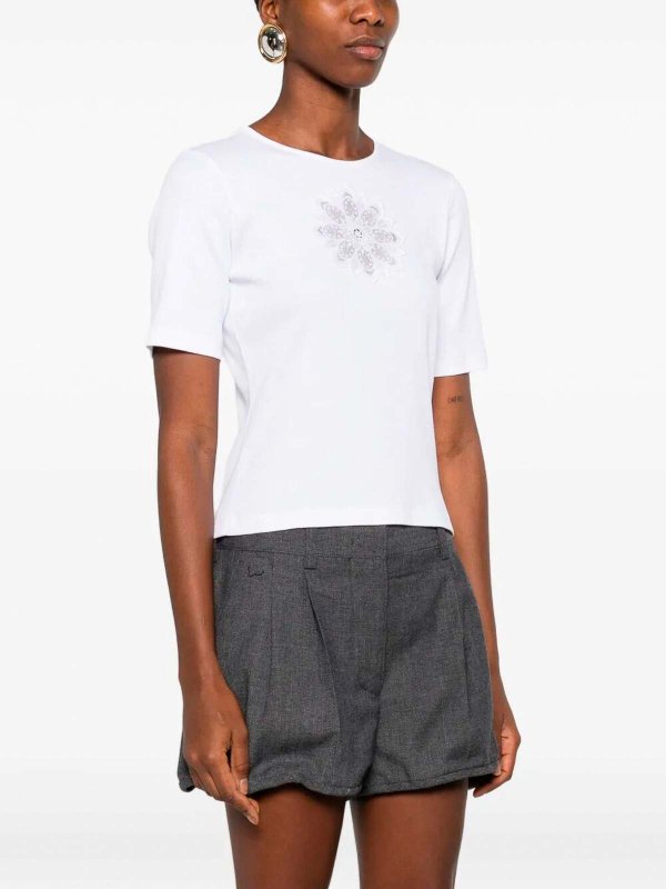 The Best Shops TWINSET: T-shirts - T-Shirt - Weiß