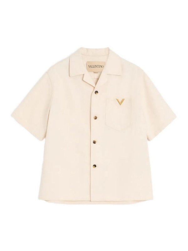 VALENTINO: シャツ - シャツ - クリーム