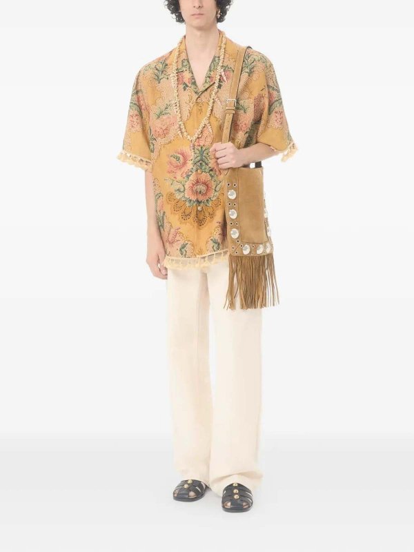 VALENTINO: Straight Leg Jeans online - Straight Leg Jeans - Creme