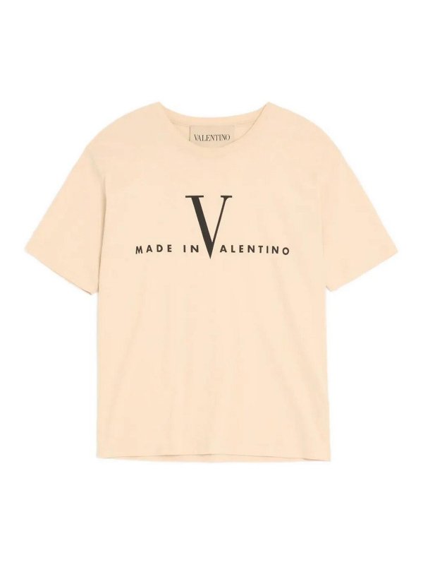 VALENTINO: T-shirts - T-Shirt - Creme