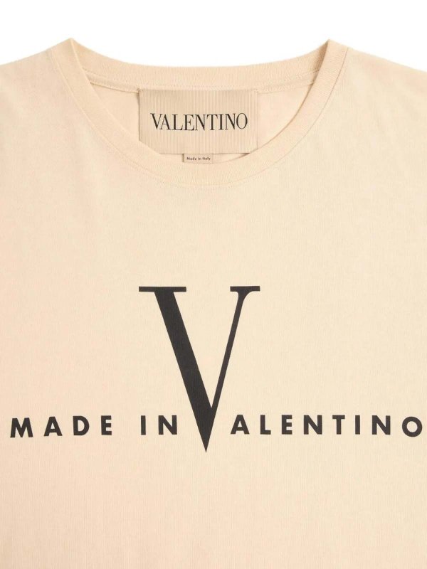 The Best Shops VALENTINO: T-shirts - T-Shirt - Creme