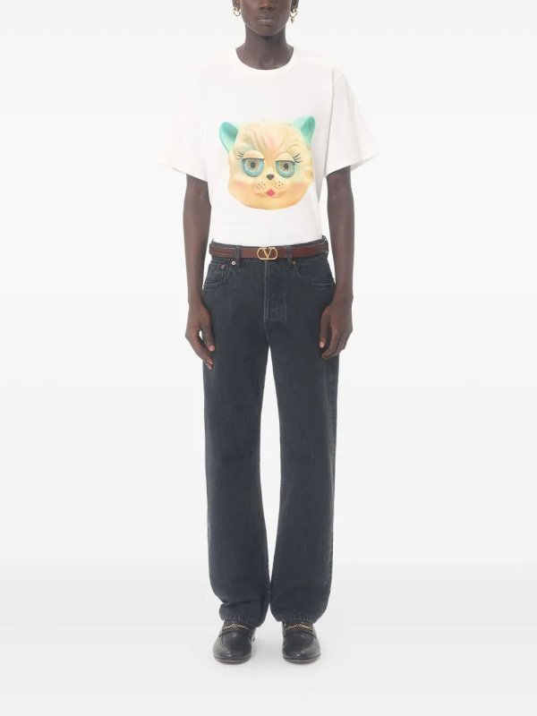 VALENTINO: T-shirts online - T-Shirt - Creme