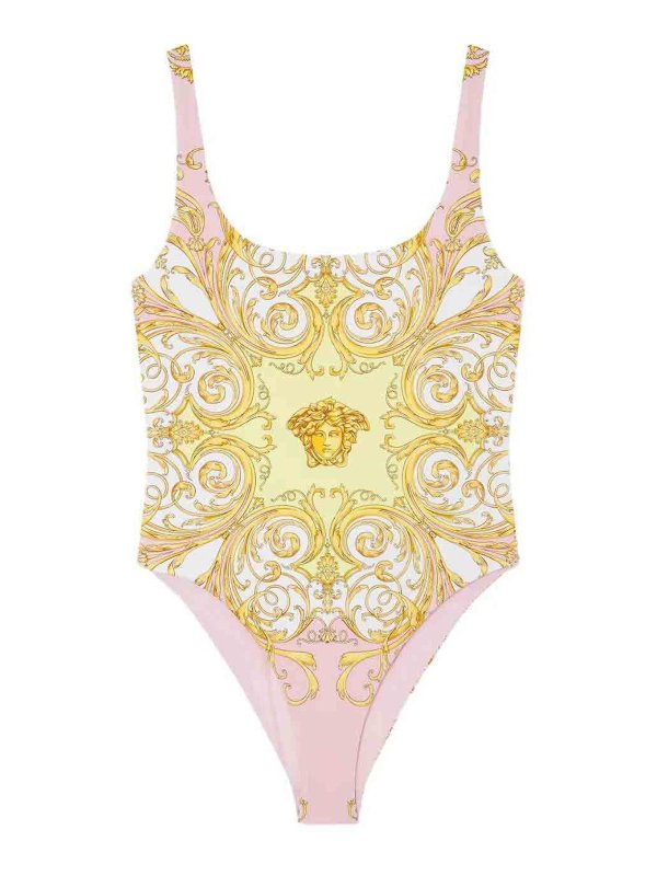 VERSACE: Badeanzüge - Badeanzug - Gelb