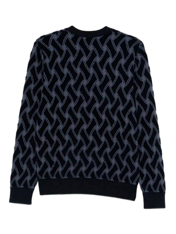 DRUMOHR: Strickpullover mit Rundhalsausschnitt online - Rundhalspullover - Dunkelblau