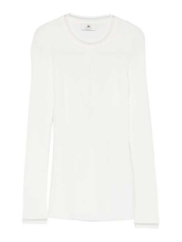 ELISABETTA FRANCHI: クルーネック - クルーネック - クリーム