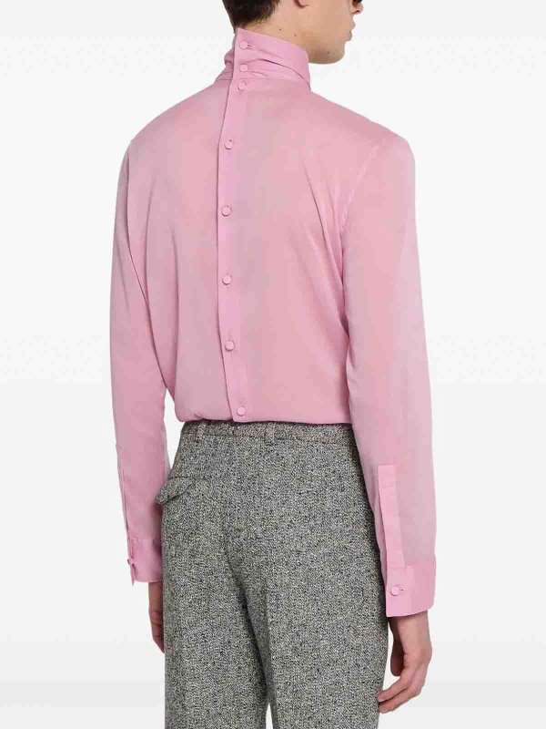 Silk Stretch Chiffon High Neck shop online: GUCCI