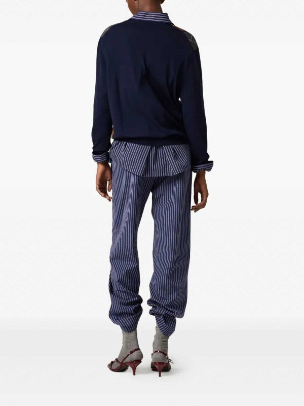 MIU MIU: v necks online - Argyle V-Neck