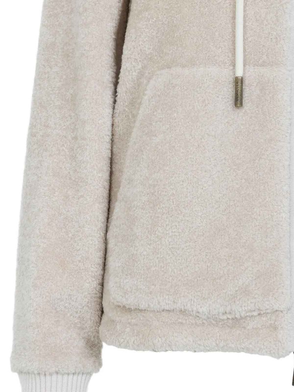 The Best Shops MONCLER: Cardigans - Cardigan - Weiß