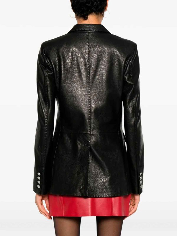 The Best Shops TAGLIATORE: leather jacket - Leather Jacket