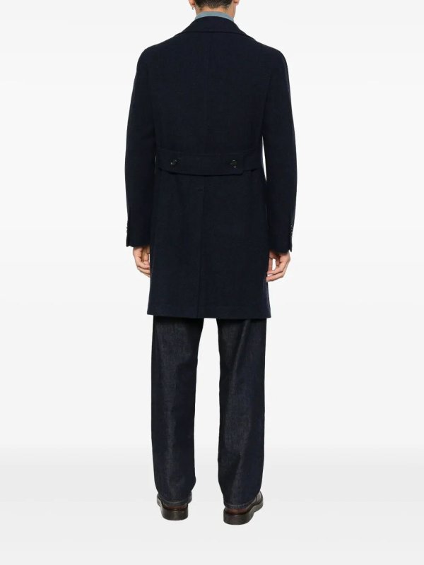 Langer Mantel - Blau shop online: TAGLIATORE