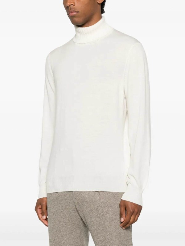 Rundhalspullover - Weiß shop online: TAGLIATORE