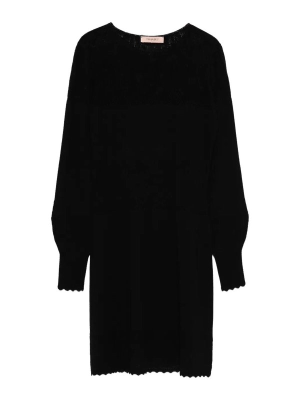 TWINSET: ニーレングスドレス - 膝丈ドレス - 黒