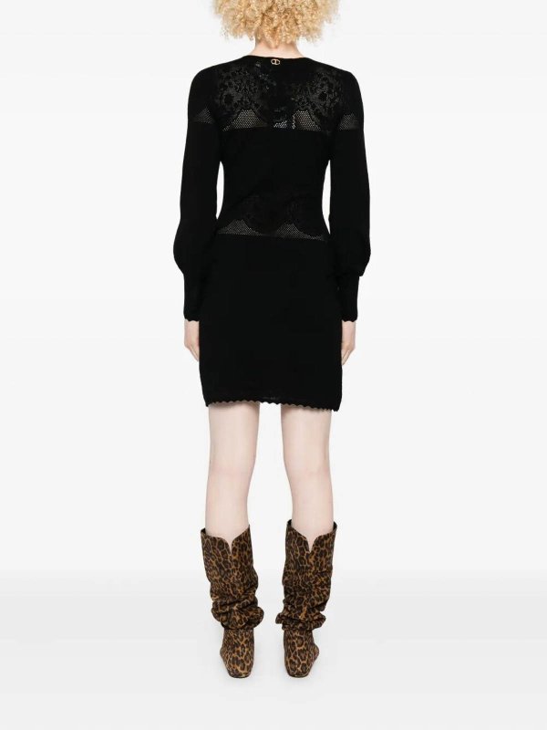 TWINSET: ニーレングスドレス online - 膝丈ドレス - 黒