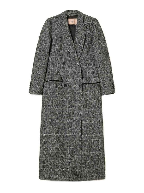 TWINSET: knee length coats - Coat