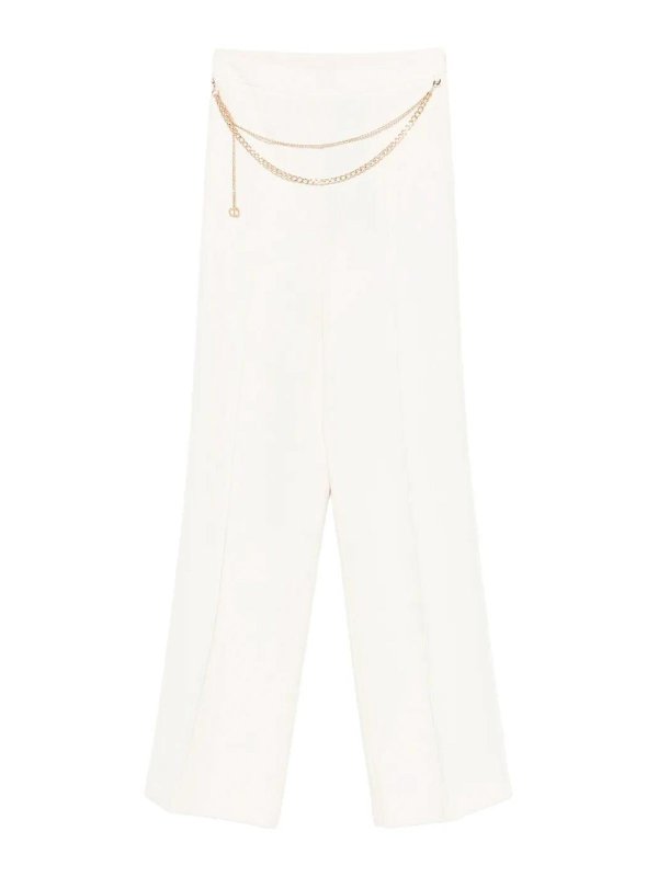 TWINSET: Casual Hosen - Casual Hose - Weiß