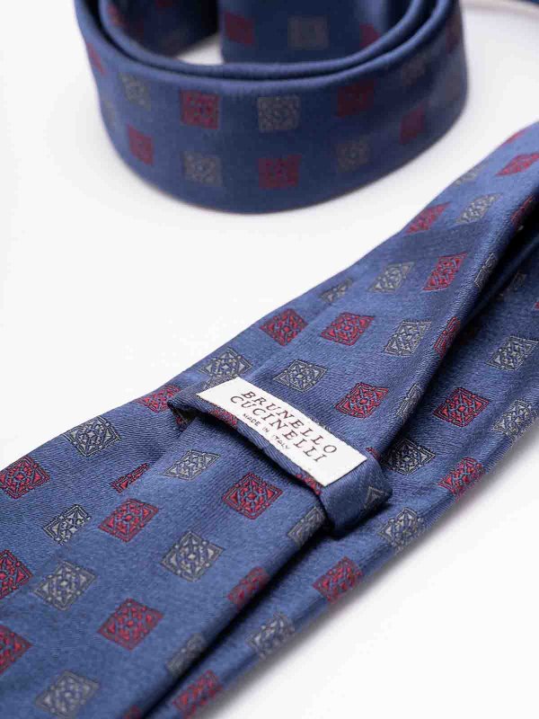 BRUNELLO CUCINELLI: ties & bow ties online - Silk Tie With Pattern