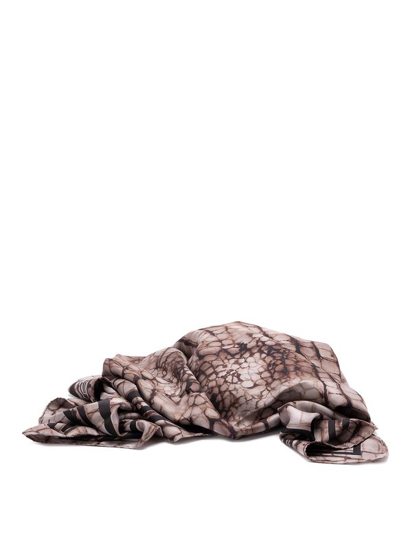 ELISABETTA FRANCHI: ストール＆ショール - ストール/ショール - ブラウン