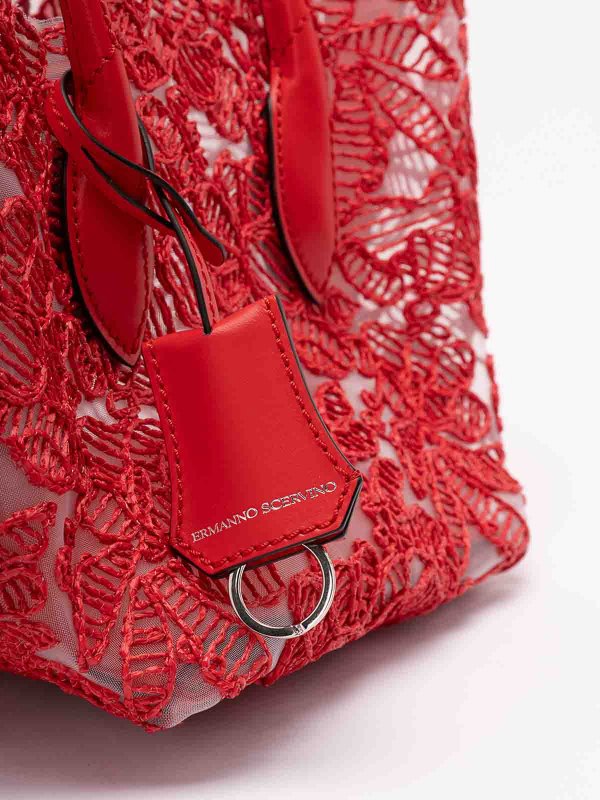 トートバッグ - 赤 shop online: ERMANNO SCERVINO