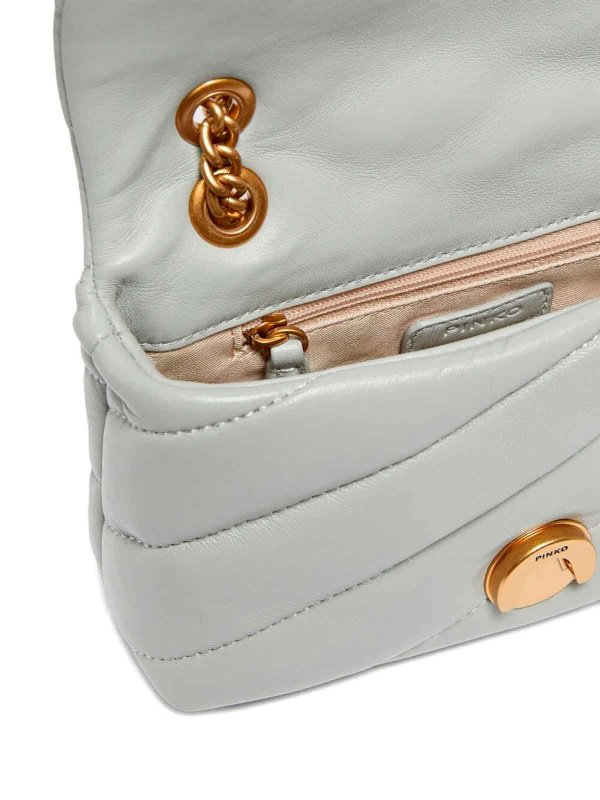 The Best Shops Pinko: Umhängetaschen - Umhängetasche - Hellgrau