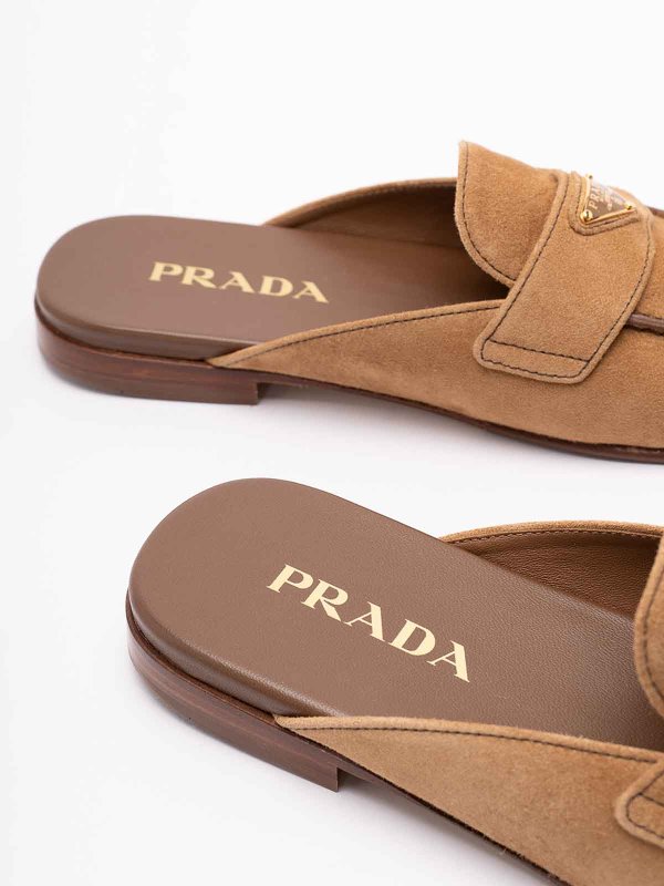 PRADA buy online Suede Slippers