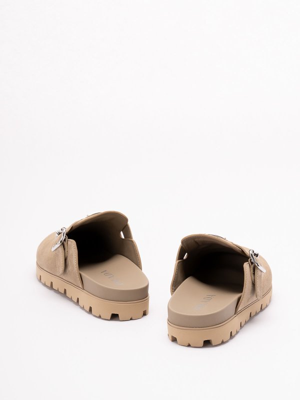The Best Shops PRADA: mules shoes - Suede Sabot