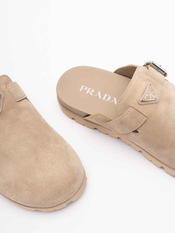 PRADA buy online Suede Sabot