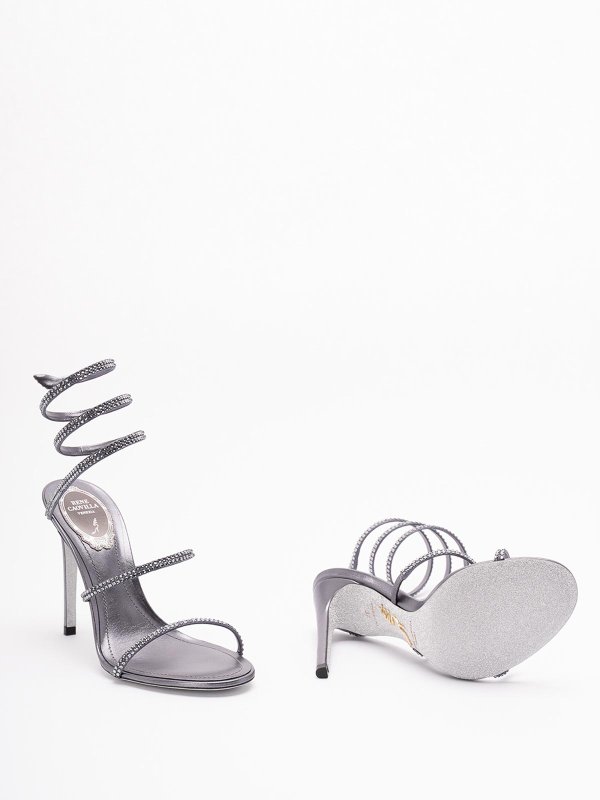 サンダル - 銀 Replica 
online: RENE CAOVILLA