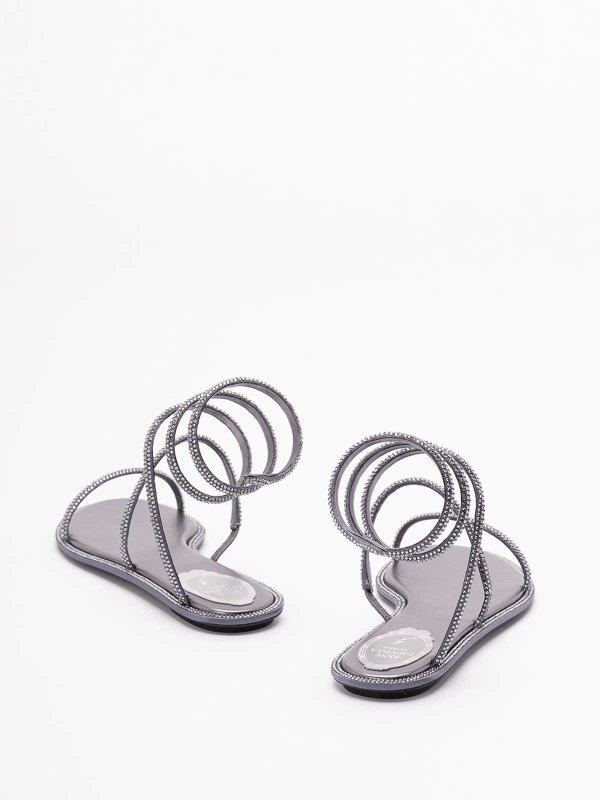 The Best Shops RENE CAOVILLA: サンダル - サンダル - 銀
