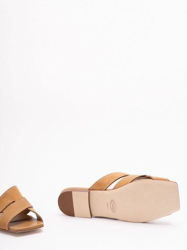 サンダル - キャメル shop online: TOD