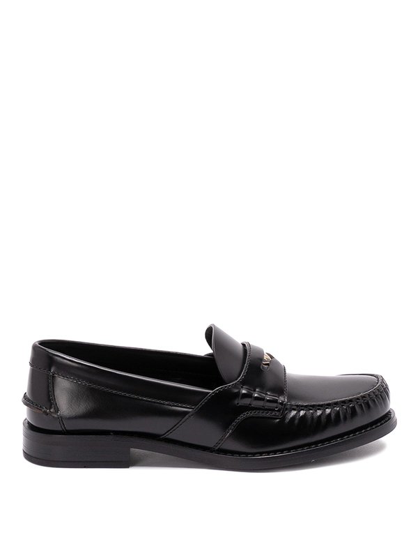 PRADA: Loafers & Slippers - Brushed Leather Loafers